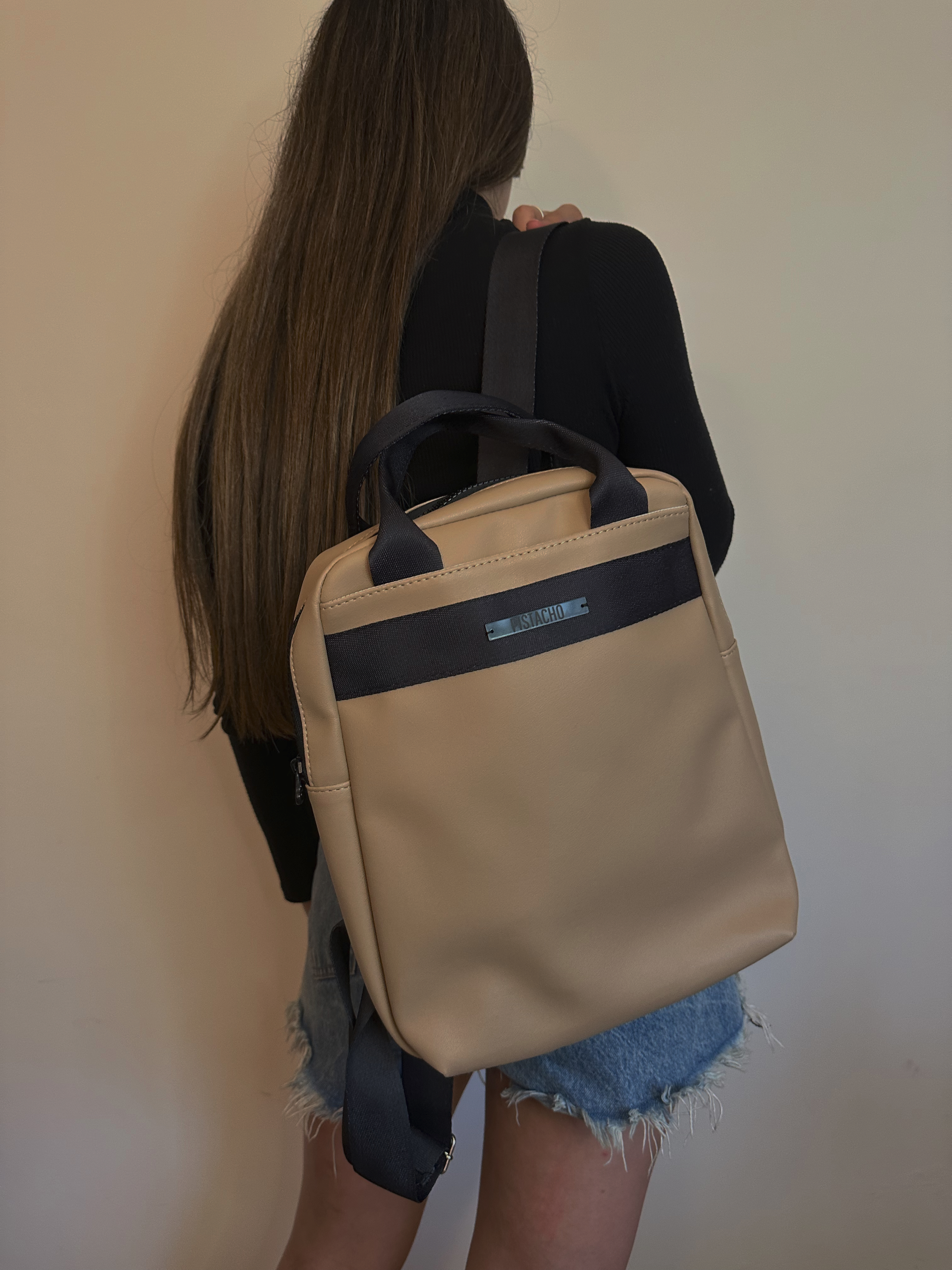 Mochila beige faustina